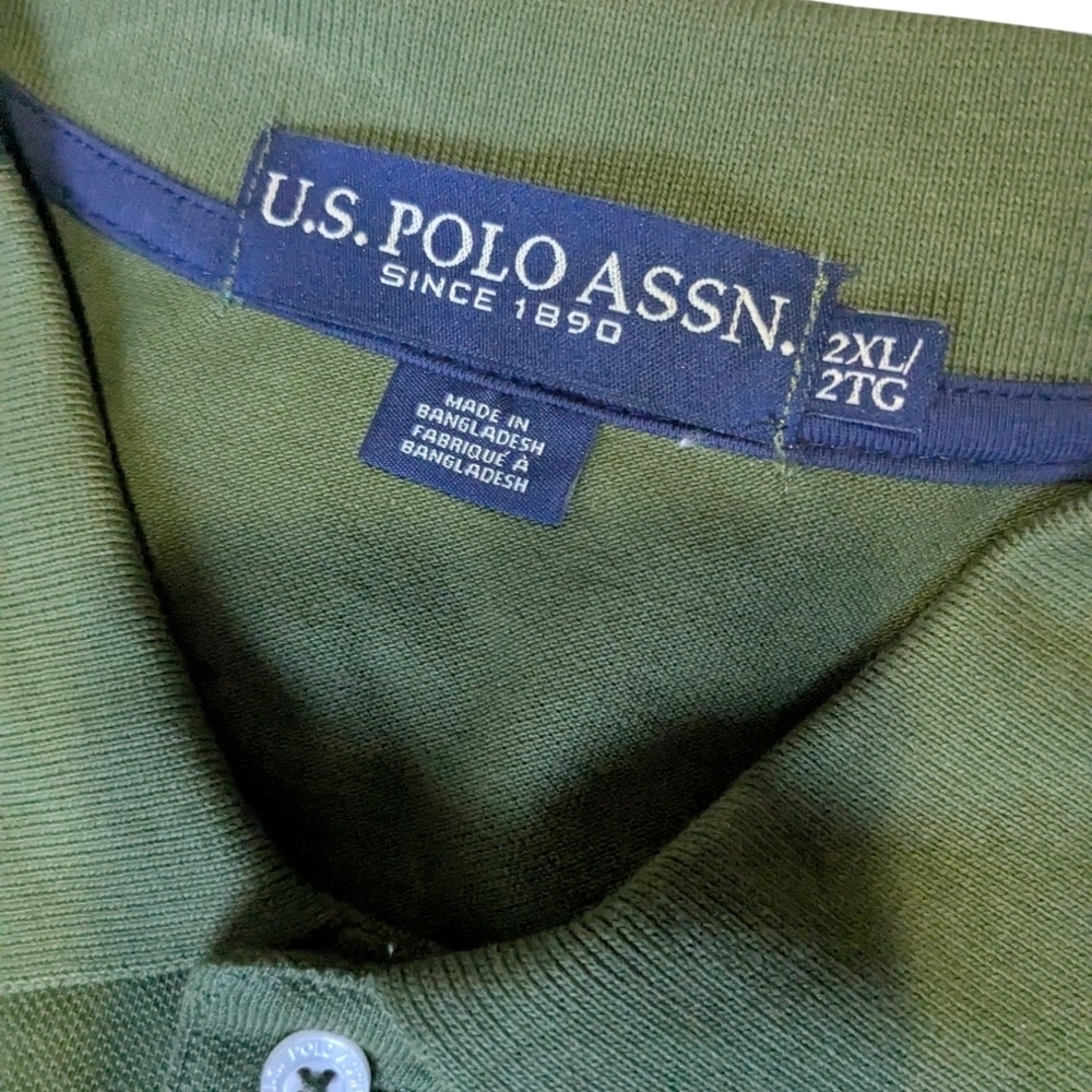 U.S. Polo Assn. Green Polo Shirt. Size 2XL/2TG. NWT. - Picture 3 of 9